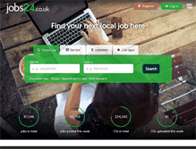 Tablet Screenshot of jobs24.co.uk